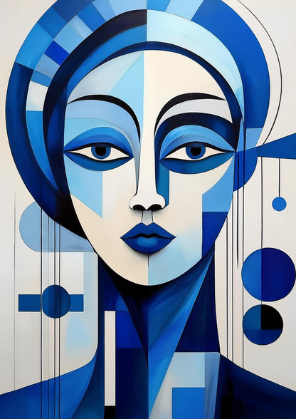 Art Cubism Face | Wall Art Print