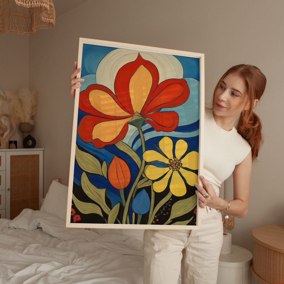 Flowers | Illustration Art | Frame