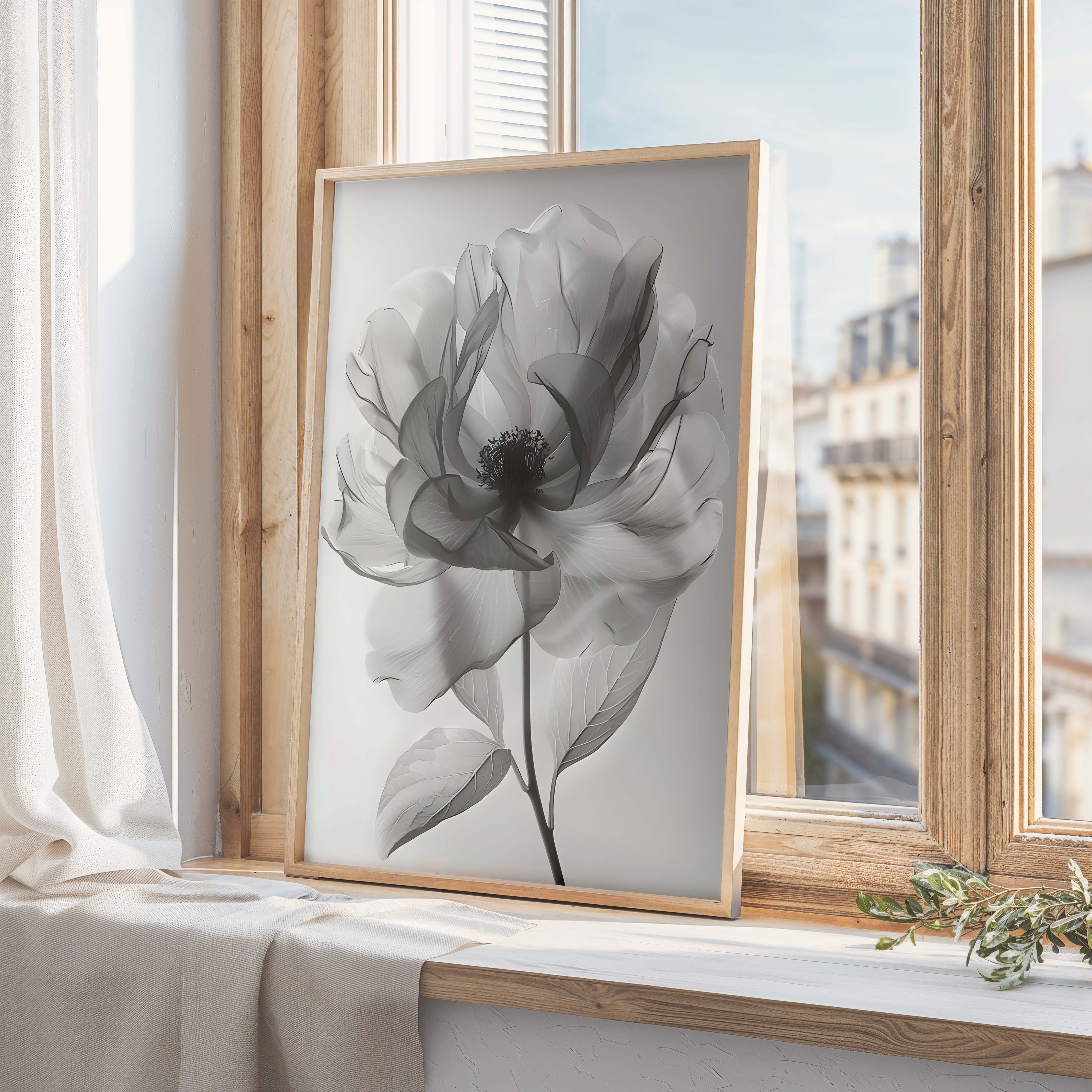 Flower | Black and White | Ilustration Print