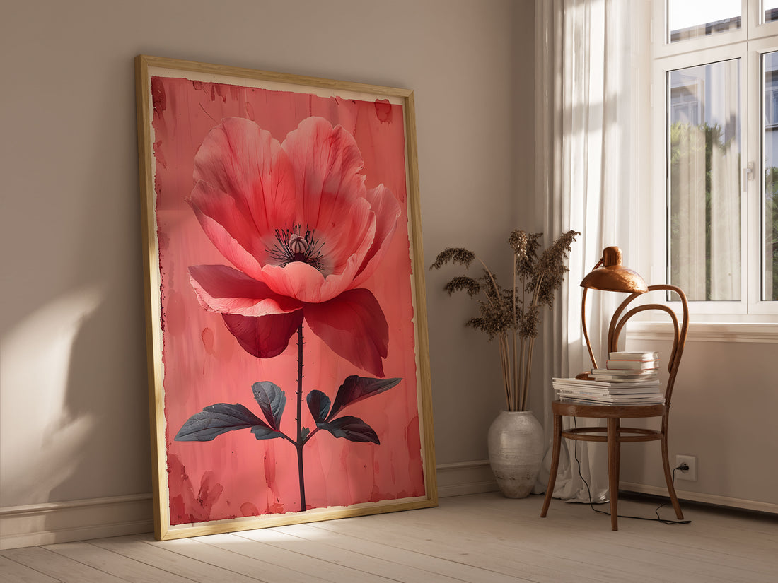 Pink Flower Print | Wall Art Print