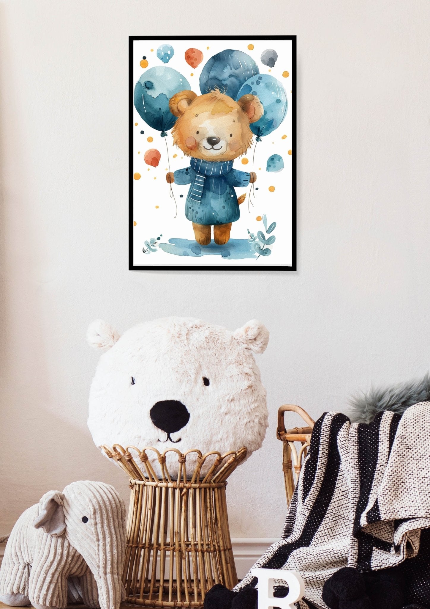 Watercolor Bear Print | Nursery - Creative Arts