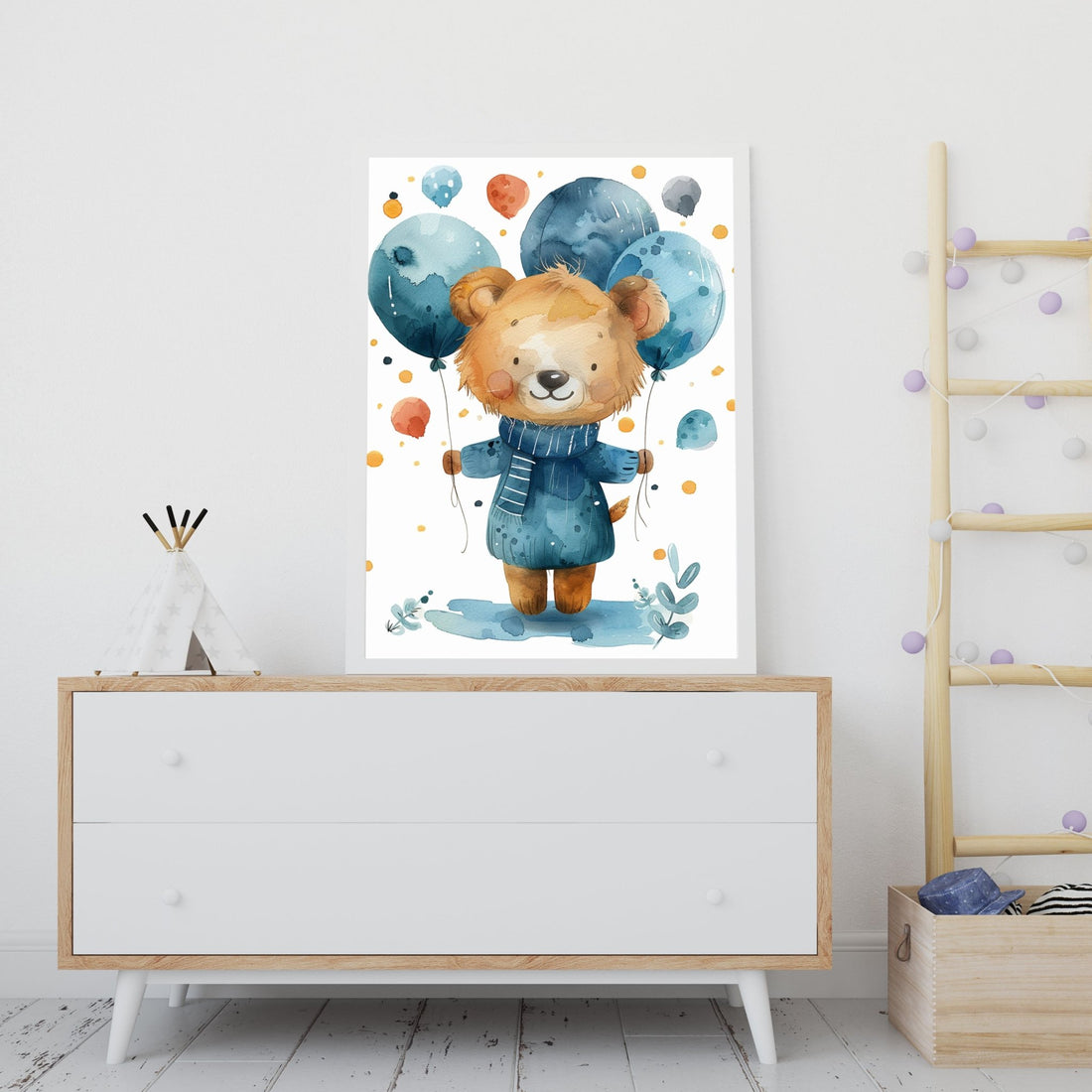 Watercolor Bear Print | Nursery - Creative Arts