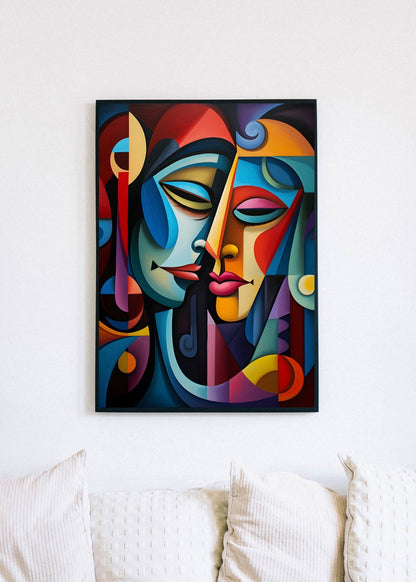 Abstract Face Print | Modern Ilustration Print | Creative Arts