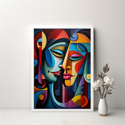 Abstract Face Print | Modern Ilustration Print | Creative Arts