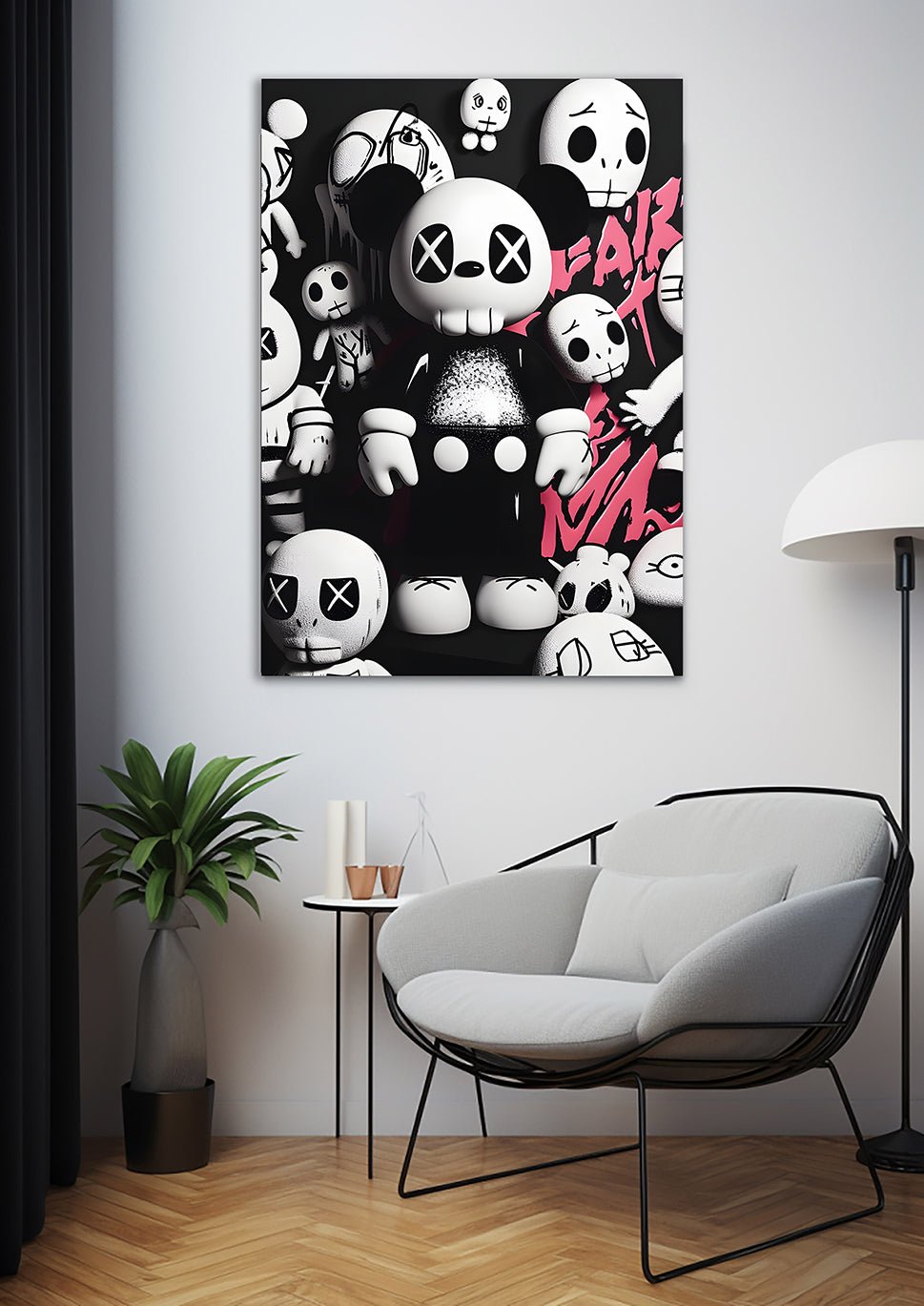 Art Ilustration Kaws | Art Print Kaws | Creative Arts