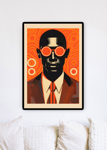 Black Man Painting | Black Man Ilustration Print | Creative Arts