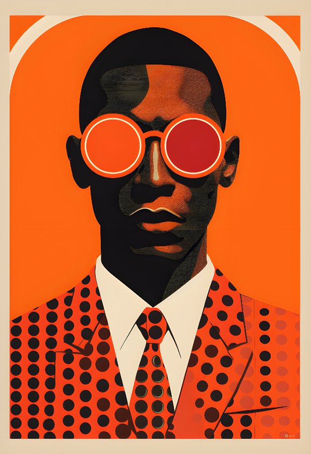 Black Man Modern Art | Modern Ilustration Print | Creative Arts