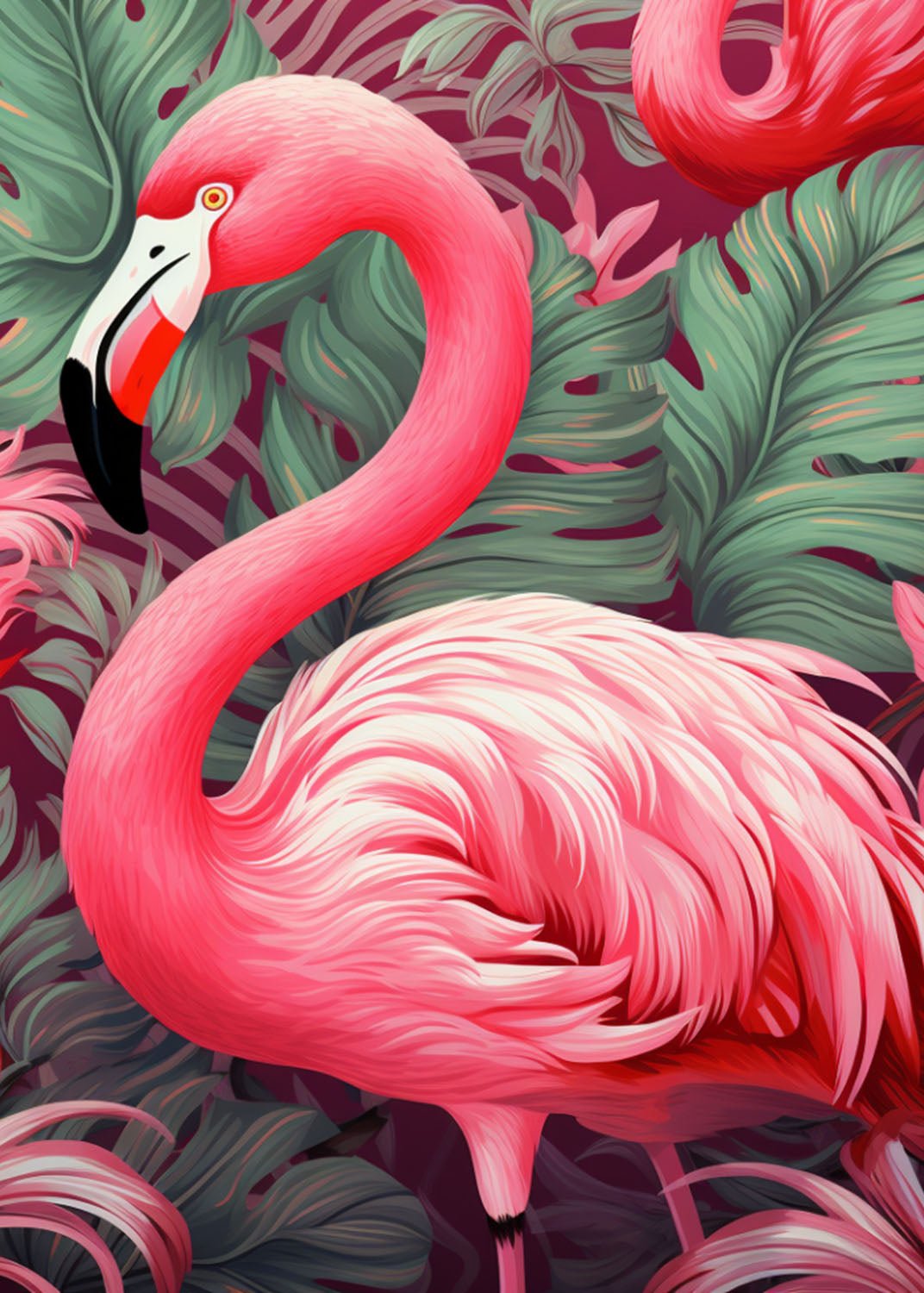 Flamingo Poster Wall Art | Wall Art Print | Creative Arts