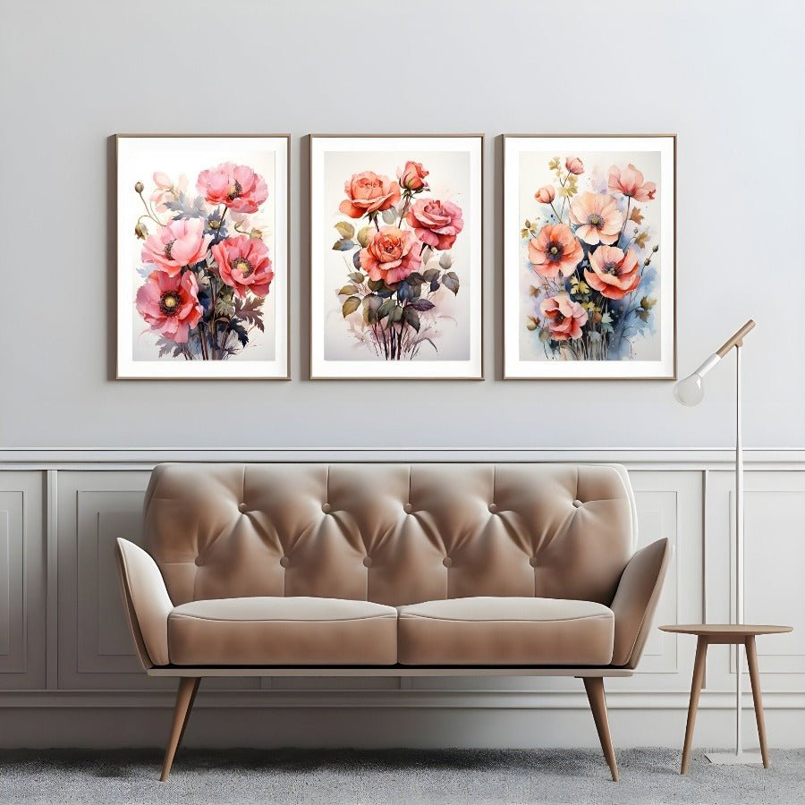 Set 3 Botanical Art - Wall Art Print - Creative Arts