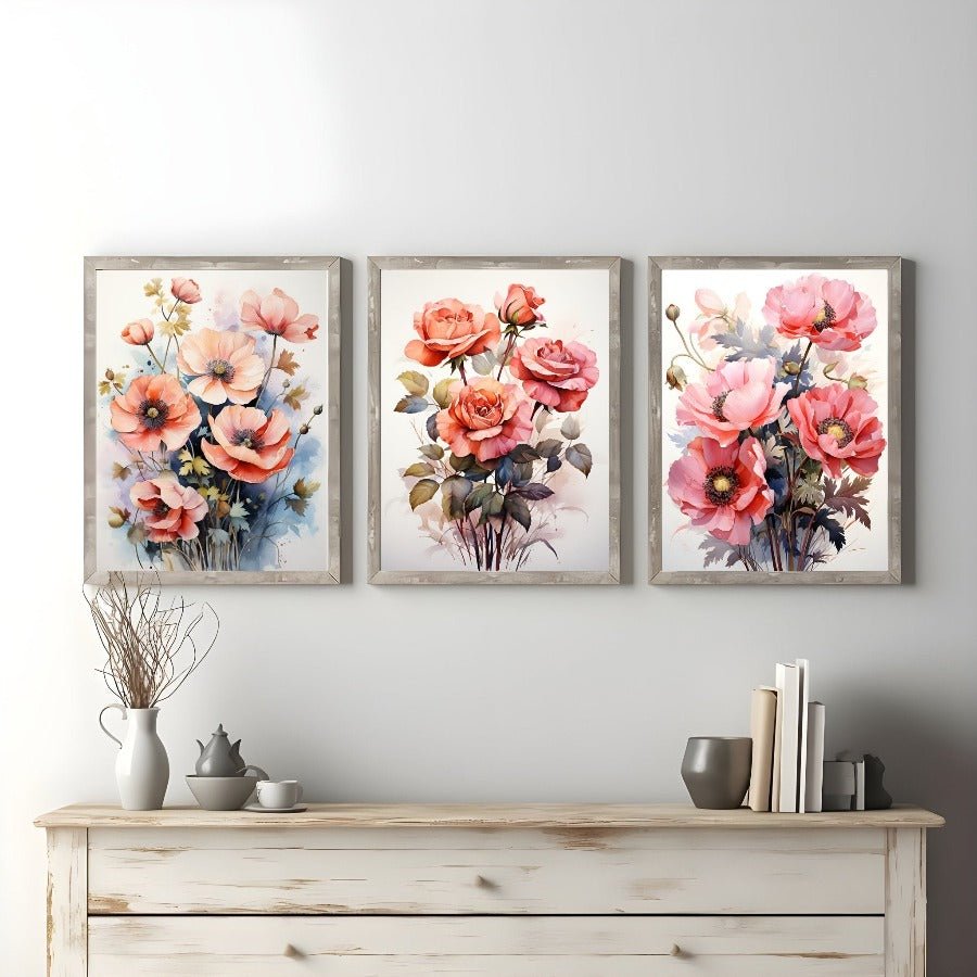 Set 3 Botanical Art - Wall Art Print - Creative Arts