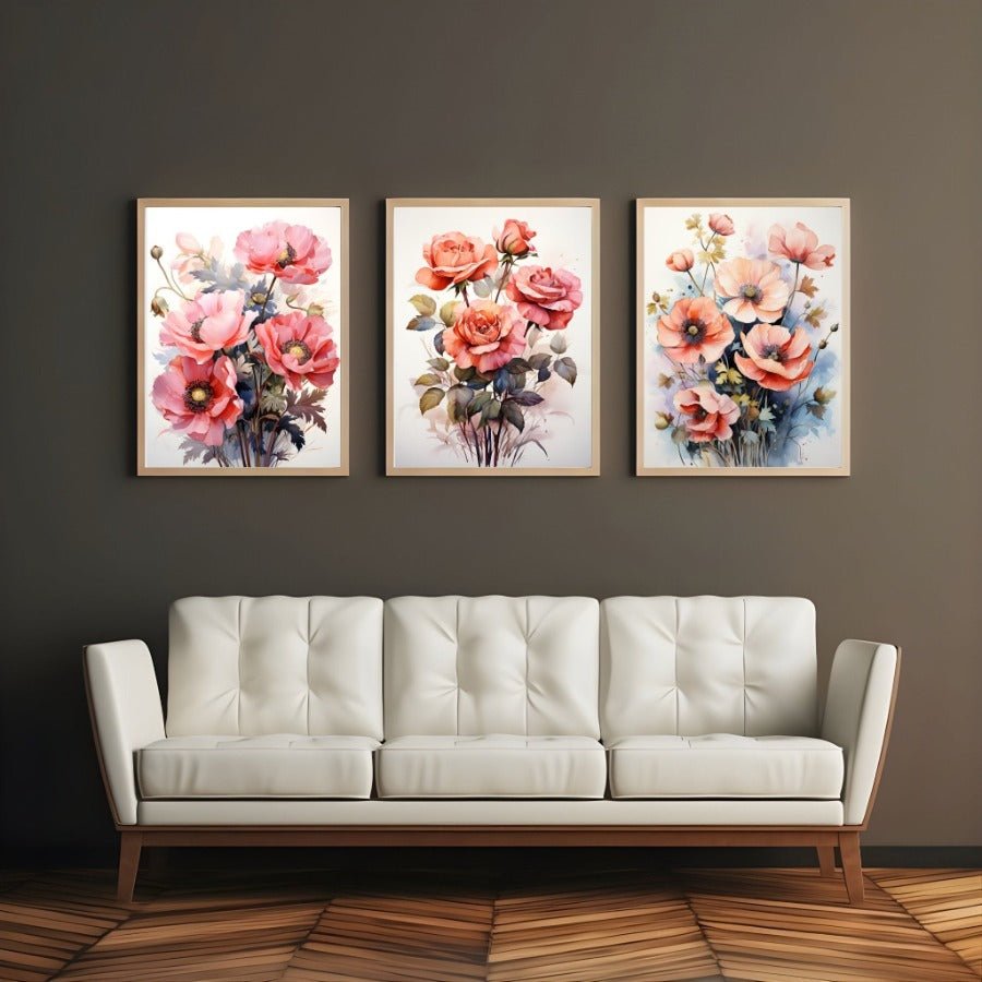 Set 3 Botanical Art - Wall Art Print - Creative Arts