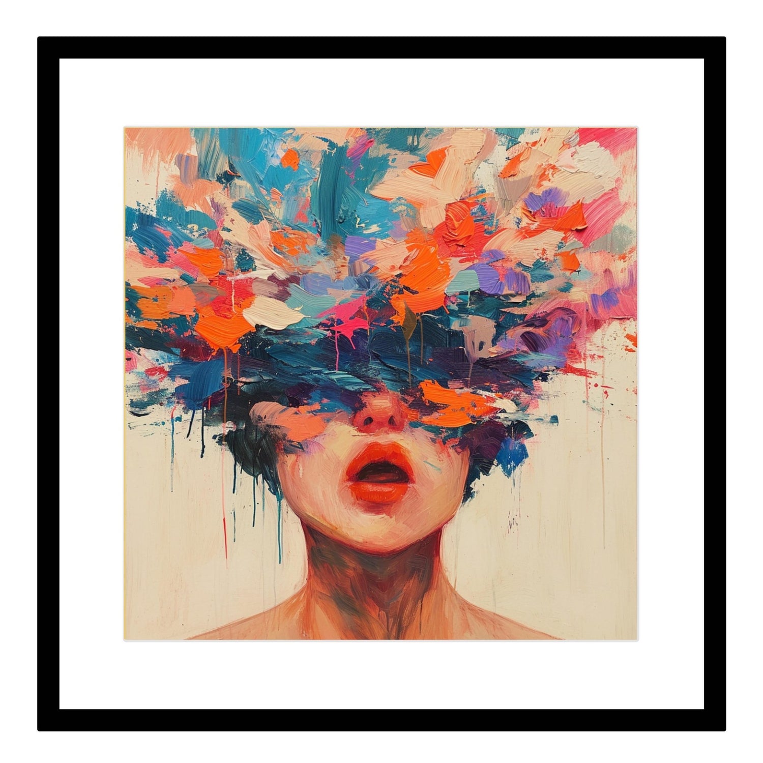 Surreal Painting of a Woman - Ilustration Print - Creative Arts