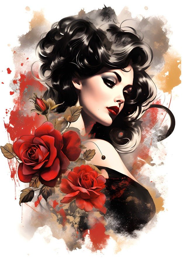 Woman Pinup | Artwork | Ilustration - Creative Arts